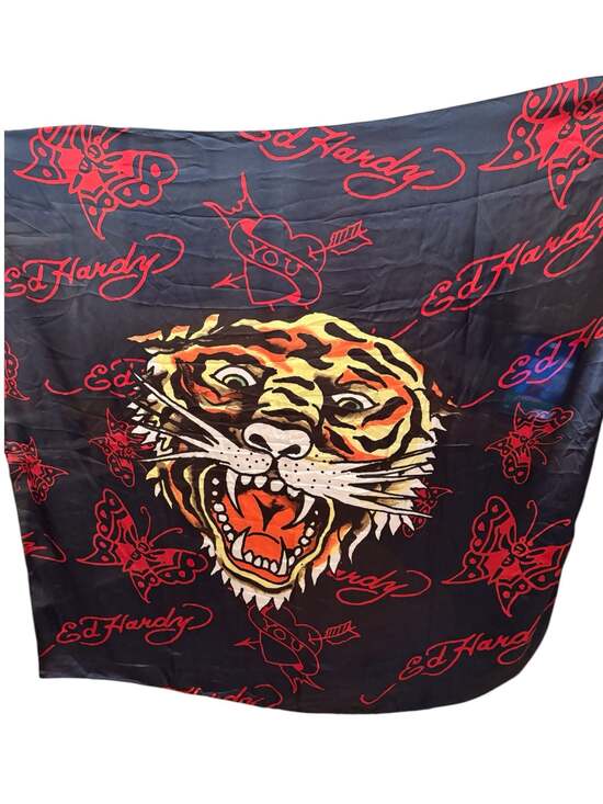 Ed Hardy Accessories - Ed Hardy Tiger Graphic Large Square Scarf O/S NWT